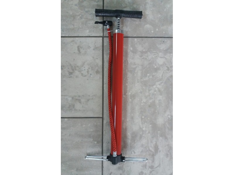 Τρόμπα δαπέδου μεταλλική (κόκκινη)