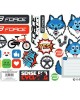 Αυτοκόλλητα FORCE ποδηλάτου σετ 23 τεμάχια