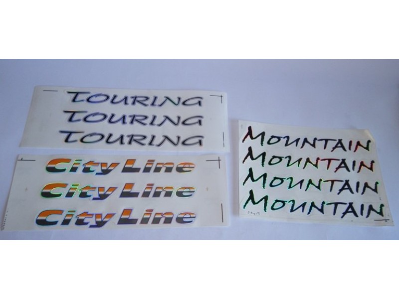 Αυτοκόλλητα ποδηλάτου διάφορες καρτέλες