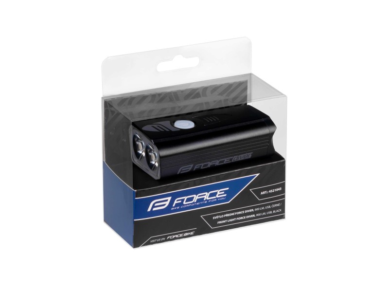Εμπρόσθιο φανάρι FORCE Diver 900 Lumen (USB)
