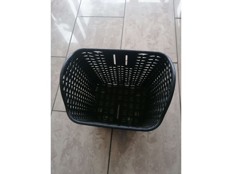Καλάθι εμπρός πλαστικό, μαύρο