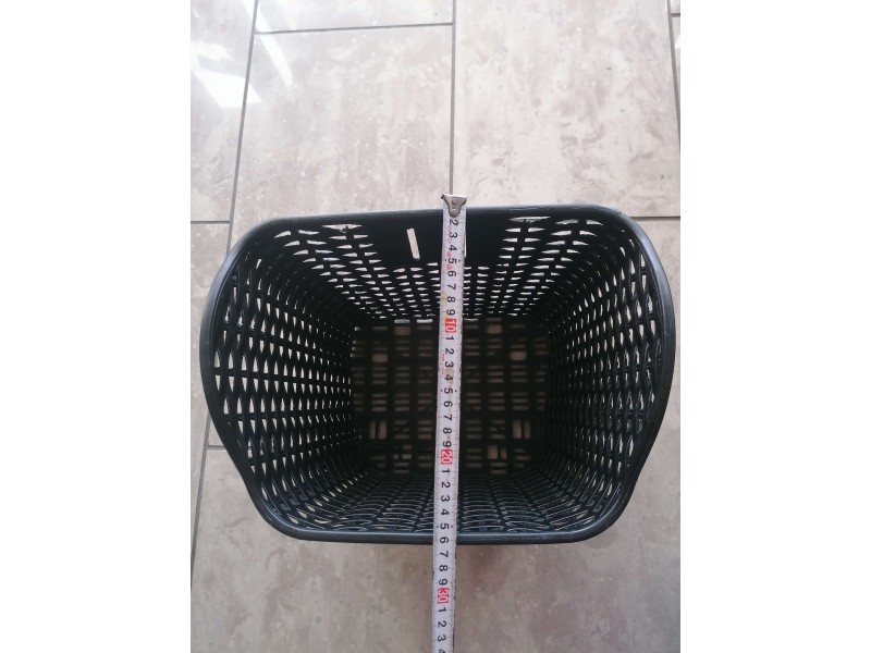 Καλάθι εμπρός πλαστικό, μαύρο