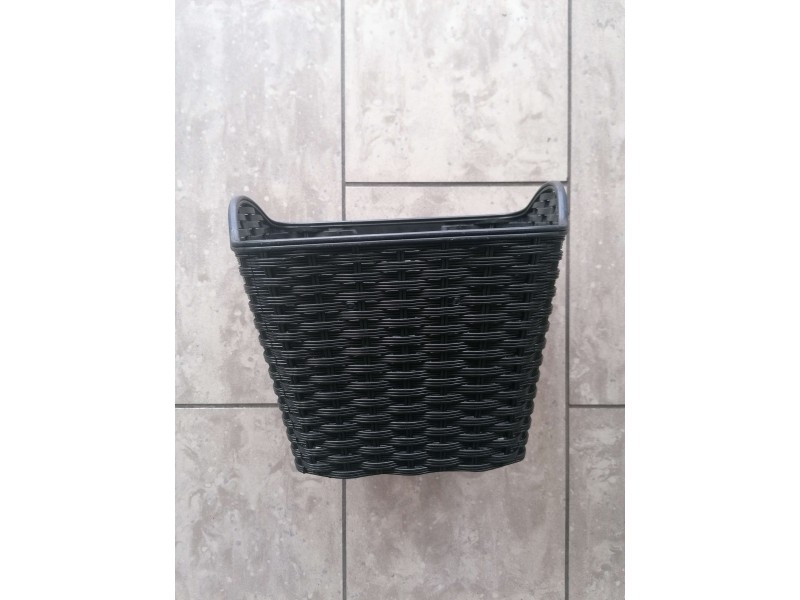Καλάθι εμπρός πλαστικό, μαύρο