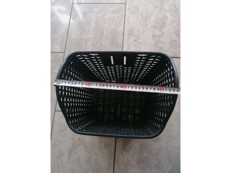 Καλάθι εμπρός πλαστικό, μαύρο