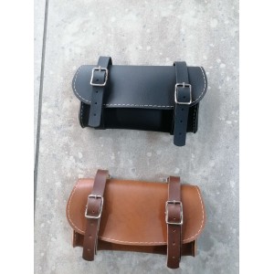 Τσαντάκι σέλας για διπλοσκέλετο (μαύρο, καφέ)