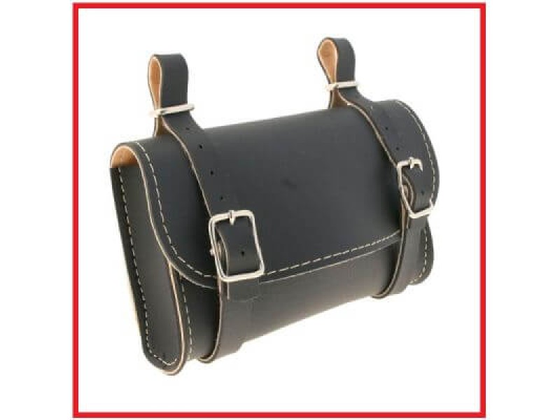 Τσαντάκι σέλας για διπλοσκέλετο (μαύρο, καφέ)