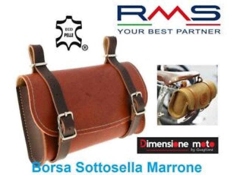 Τσαντάκι σέλας για διπλοσκέλετο (μαύρο, καφέ)