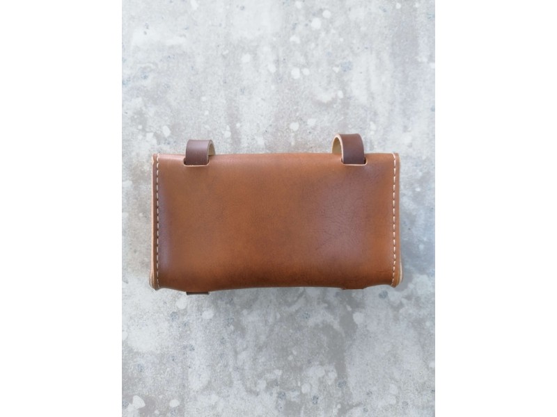 Τσαντάκι σέλας για διπλοσκέλετο (μαύρο, καφέ)