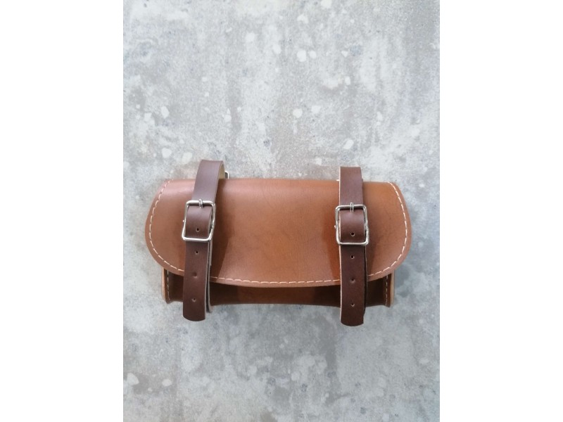 Τσαντάκι σέλας για διπλοσκέλετο (μαύρο, καφέ)