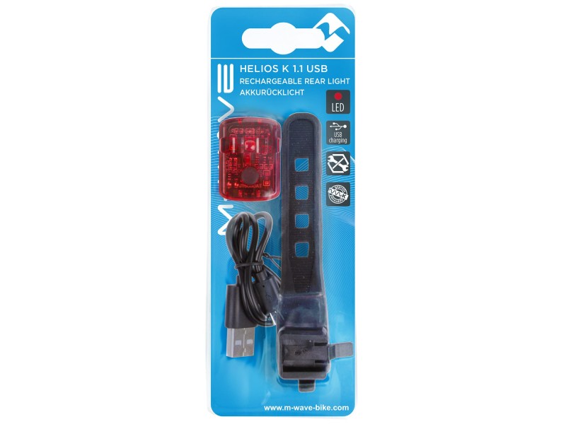 Φως πίσω USB M-Wave Helios K 1.1 (220559)